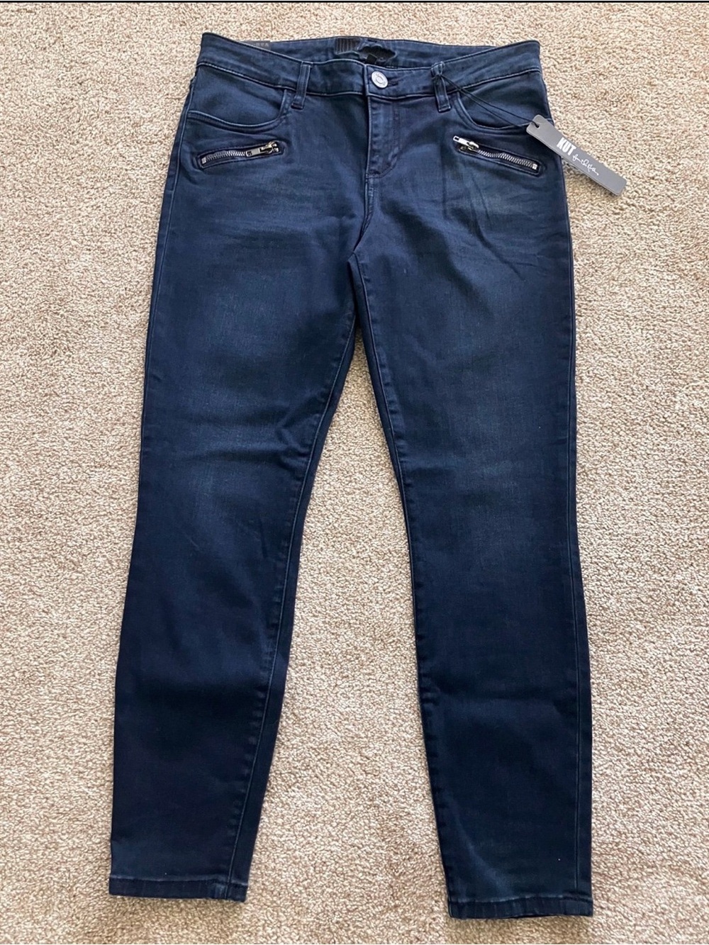 Kut from the Kloth‎ Style#KPO347MA1 Skinny Jeans Zipper Pockets 8 NWT Casual